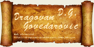 Dragovan Govedarović vizit kartica